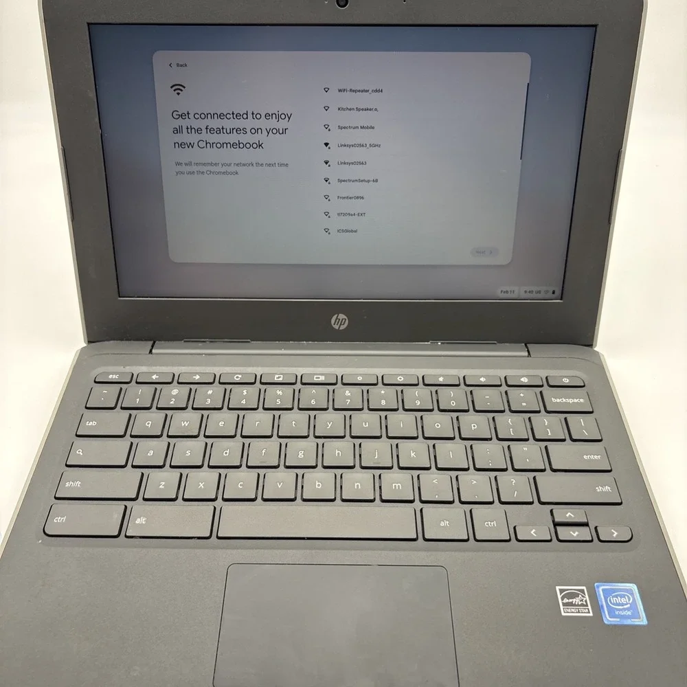 HP Chromebook 11 G7 EE 6QY22UT#ABA Laptop Celeron N4000 4GB 16GB